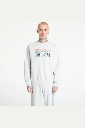 Sporty & Rich Bluza Finish Line Crewneck UNISEX / / Alpine/ Navy M