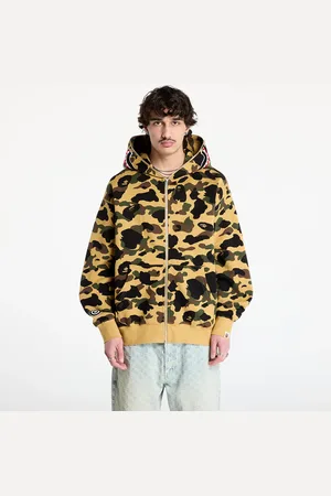 A Bathing Ape Bluza 1St Camo Jacquard Shark Relaxed Fit Full Zip Hoodie UNISEX L