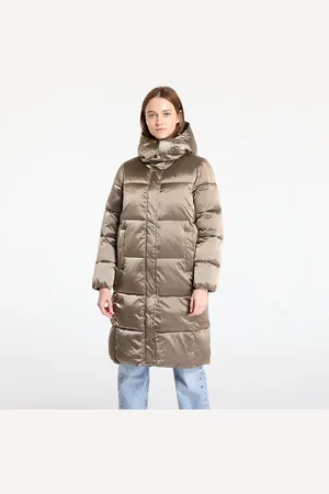 Calvin Klein Kurtka Jeans Shiny Satin Puffer Coat L