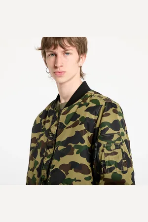 A Bathing Ape Kurtka 1St Camo Shark Ma-1 Jacket UNISEX L