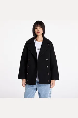 Tommy Hilfiger Płaszcz Tommy Jeans Wool Peacoat L