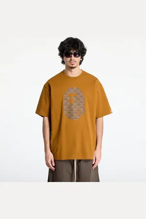A Bathing Ape T-shirt College Monogram Ape Head Relaxed Fit Tee UNISEX L