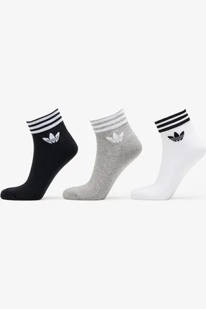 adidas Trefoil Ankle Socks 3-Pack / / Gray 35-38