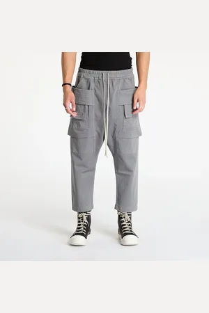 Rick Owens Spodnie Woven Creatch Cargo Cropped Drawstring Pants S