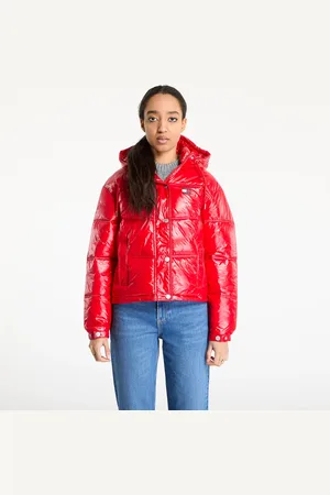 Tommy Hilfiger Kurtka Tommy Jeans Shiny Hooded Badge Jacket L