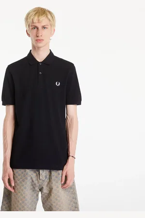 Fred Perry T-shirt Plain Polo T-Shirt L