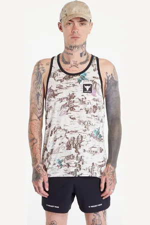 Under Armour Top na ramiączkach Project Rock Camo Graphic Track Top / L