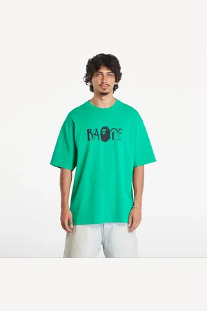 A Bathing Ape T-shirt Screen Print Logo Relaxed Fit Short Sleeve Tee M