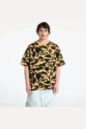 A Bathing Ape T-shirt 1St Camo Jacquard Ape Head Relaxed Fit Tee UNISEX L