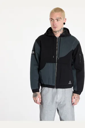 DIME Kurtka Panel Denim Hooded Bomber UNISEX L