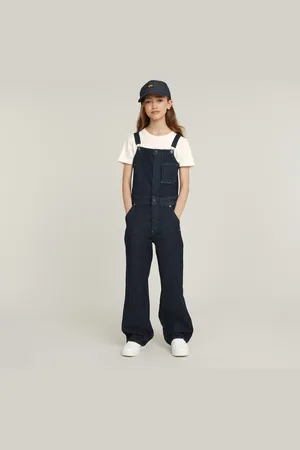 G-Star Girls Straight Leg Zip Dungaree
