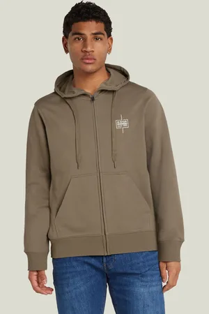 G-Star Logo Hooded Zip Thru Jacket