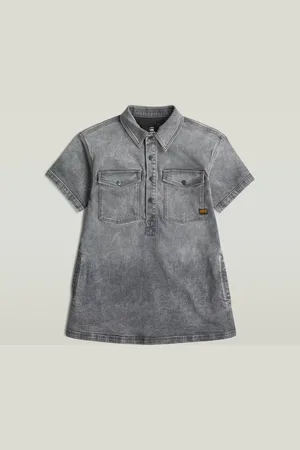 G-Star Girls Dress Shirt Collar Denim