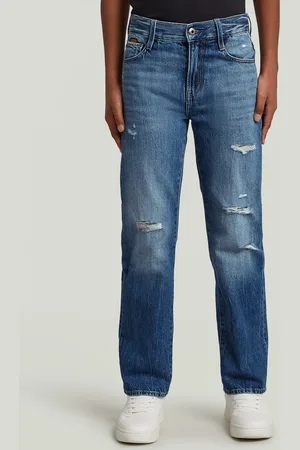 G-Star Girls Victoria Straight Destroy Jeans