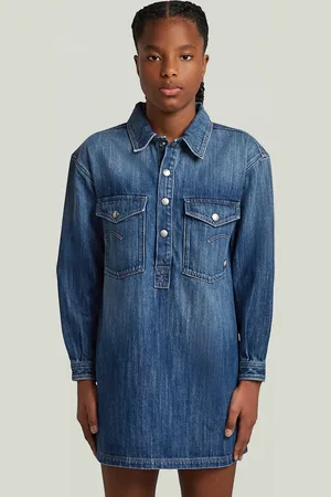 G-Star Girls Dress Shirt Collar Denim