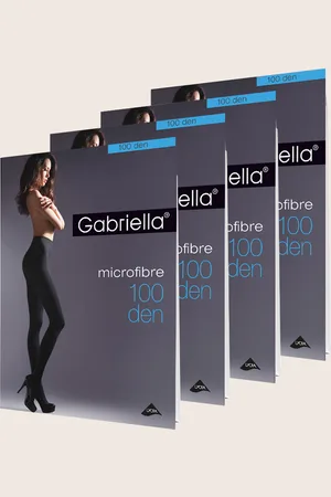 Gabriella Zestaw 4 sztuk rajstop Microfibre 100 den