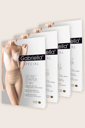 Gabriella Zestaw 4 sztuk rajstop Secret Shaper 20den