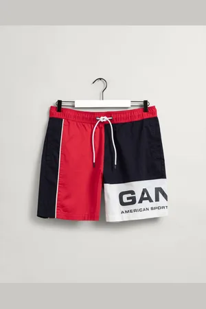 GANT Męskie Szorty W Bloki Kolorystyczne z Motywem Retro Shield