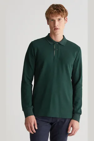 GANT Polo Męskie z Kontrastową Plisą