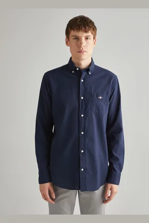 GANT Koszula z Bawełny I Lnu Regular Fit