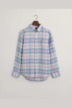 GANT Lniana Koszula Madras Regular Fit