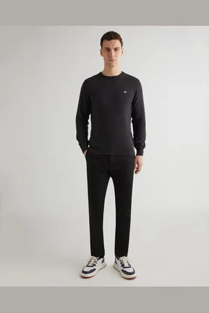 GANT Męskie czarne chinosy sportowe slim fit