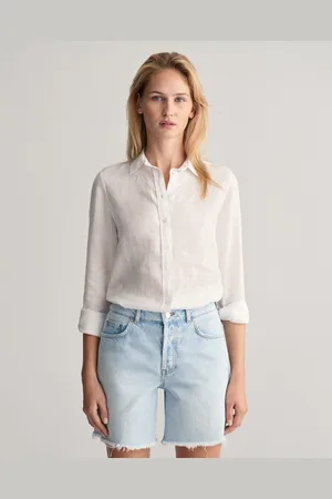 GANT Koszula z Lnianej Tkaniny Chambray Regular Fit