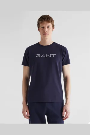 GANT Męski T-Shirt z Bawełny