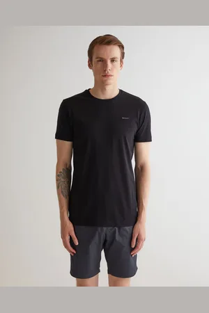 GANT Męski dopasowany t-shirt z merceryzowanej bawełny