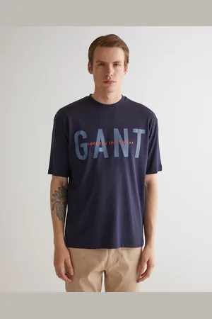 GANT Graficzna Koszulka z Dekoltem C