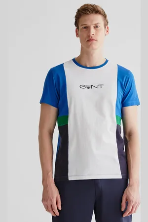 GANT Męski T-Shirt z Bawełny