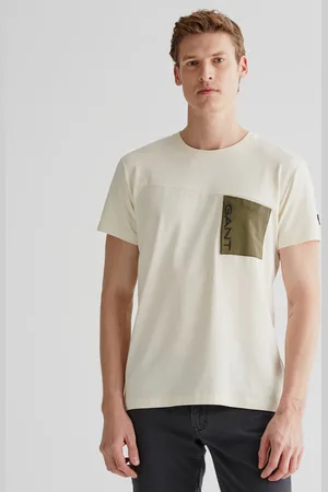 GANT Męski T-Shirt z Bawełny