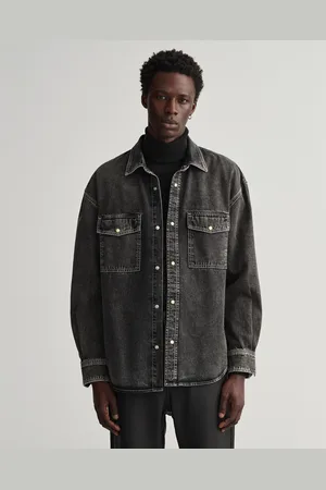 GANT Męska koszula dżinsowa sprana typu oversize