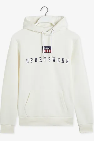 GANT Męska Bluza z Kapturem I Motywem Retro Flag