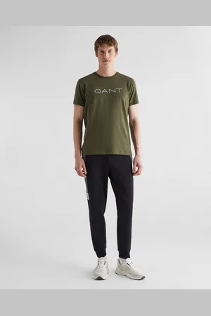 GANT Męskie Czarne Spodnie Dresowe Regular Fit