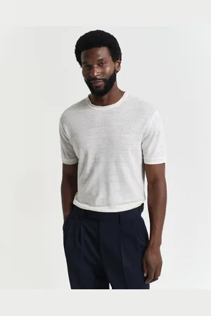 GANT Męski t-shirt ze 100% lnu