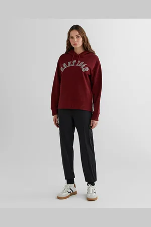 GANT Damskie Czarne Spodnie Regular Fit