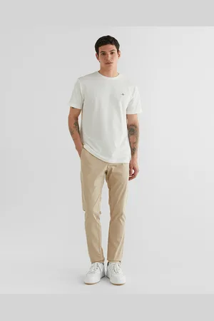 GANT Męskie beżowe chinosy sportowe slim fit