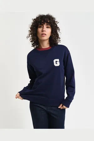 GANT Bluza z Naszywką G z Okrągłym Dekoltem