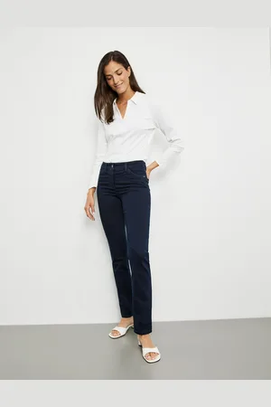 Gerry Weber Damski Dżinsy z 5 kieszeniami Best4me Slimfit, Jednokolorowy