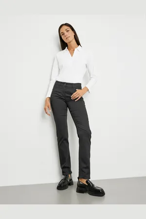 Gerry Weber Damski Dżinsy z 5 kieszeniami Best4me Slimfit Short, Jednokolorowy