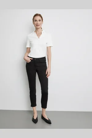 Gerry Weber Damski Dżinsy z 5 kieszeniami Best4me Cropped, Jednokolorowy