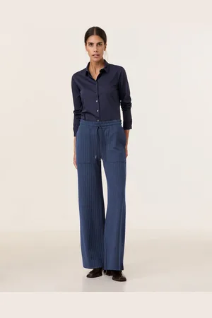 Gerry Weber Damski Eleganckie spodnie bez zapięcia, Jednokolorowy