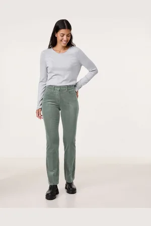 Gerry Weber Damski Spodnie sztruksowe MAR꞉LIE FLARED FIT, Jednokolorowy