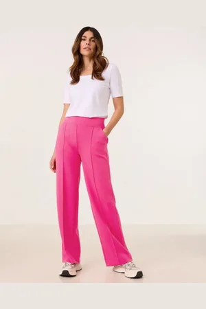 Gerry Weber Damski Modne spodnie bez zapięcia z materiału light scuba, Jednokolorowy