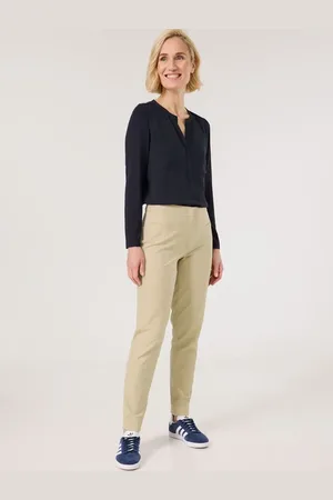 Gerry Weber Damski Elastyczne spodnie o dł. 7/8 KIR꞉STY CITYSTYLE, Jednokolorowy