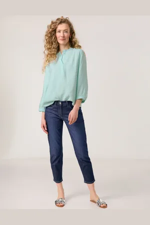 Gerry Weber Damski Dżinsy z pięcioma kieszeniami SOL꞉INE BEST4ME o dł. 3/4, Jednokolorowy