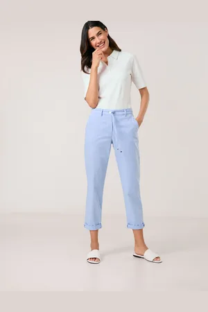 Gerry Weber Damski Spodnie o dł. 7/8 KES꞉SY CHINO, Jednokolorowy