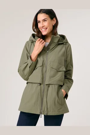 Gerry Weber Damski Kurtka z karczkiem 72cm długie stójka, Jednokolorowy