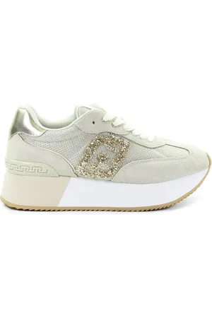 Liu Jo Damskie sneakersy beżowe BA5035PX618S3666